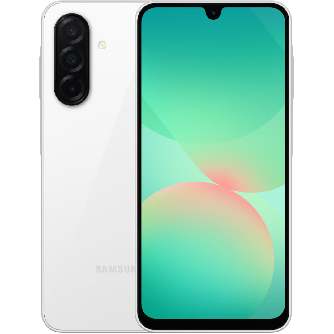 Smartphone Samsung Galaxy A26 256GB 5G 8GB RAM Branco 6.7" Câmera 50MP + 8MP + 2MP + Selfie 13MP